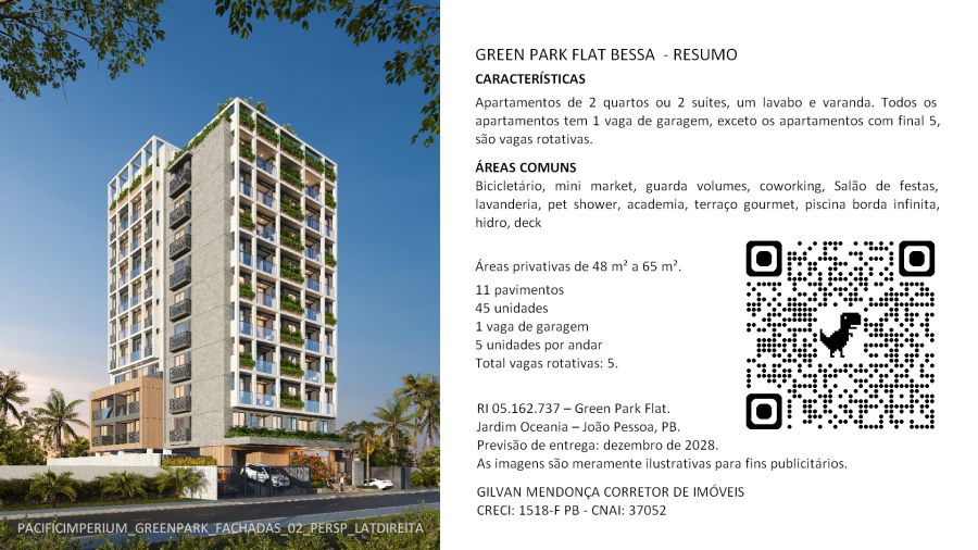 Flat - Lançamentos - Bessa - João Pessoa - PB