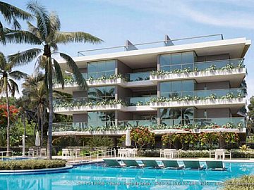 Apartamento mobiliado, p�-na-areia, em Ponta de Seixas